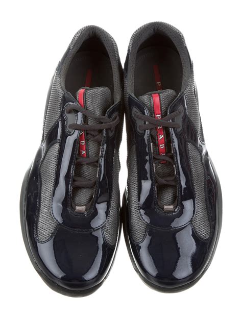 mens patent leather prada sneakers cheap|Prada sneakers patent leather women.